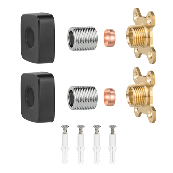 Pinggan Pancuran Pancuran Hitam segi empat sama