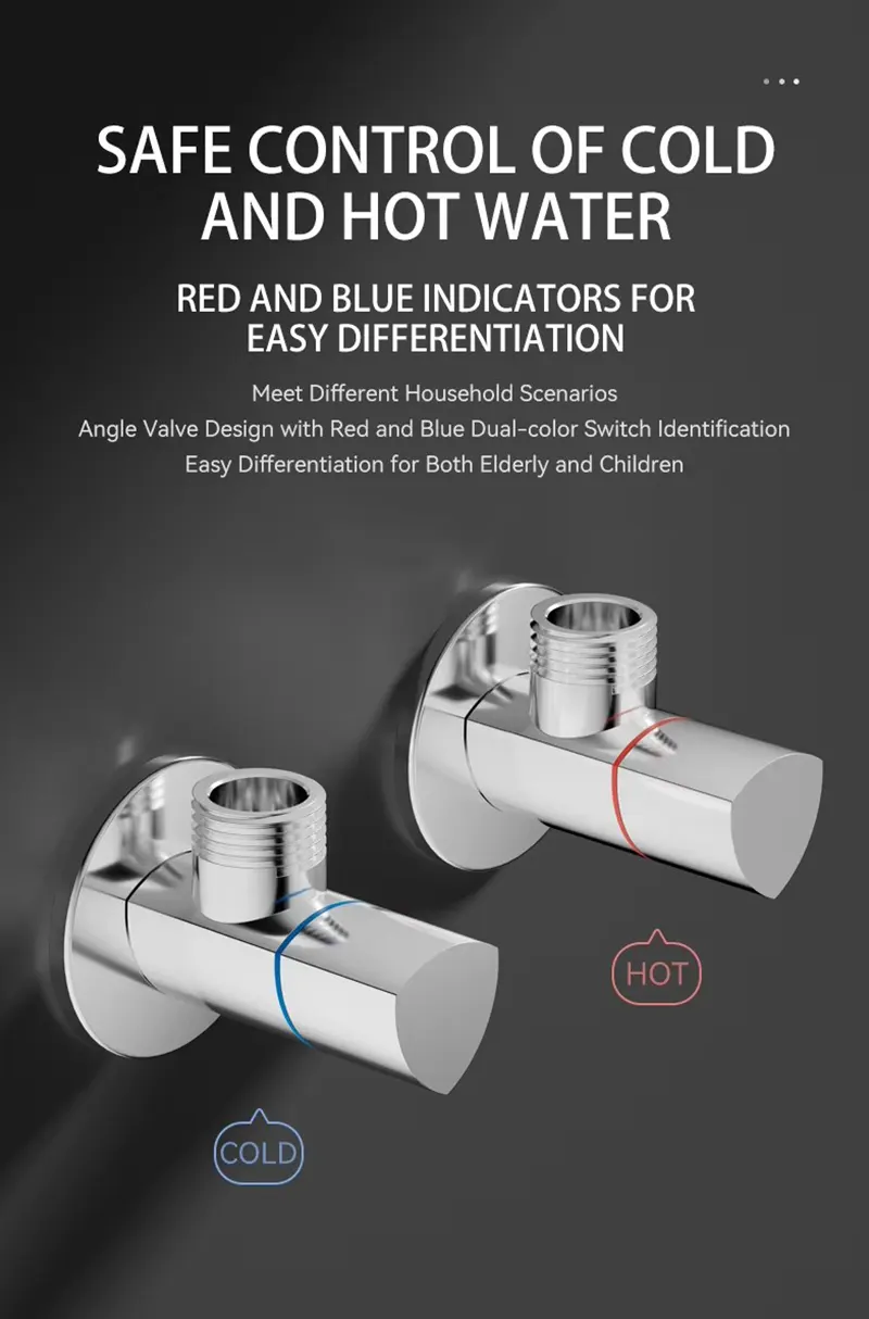 Electroplated Brass Angle Valve