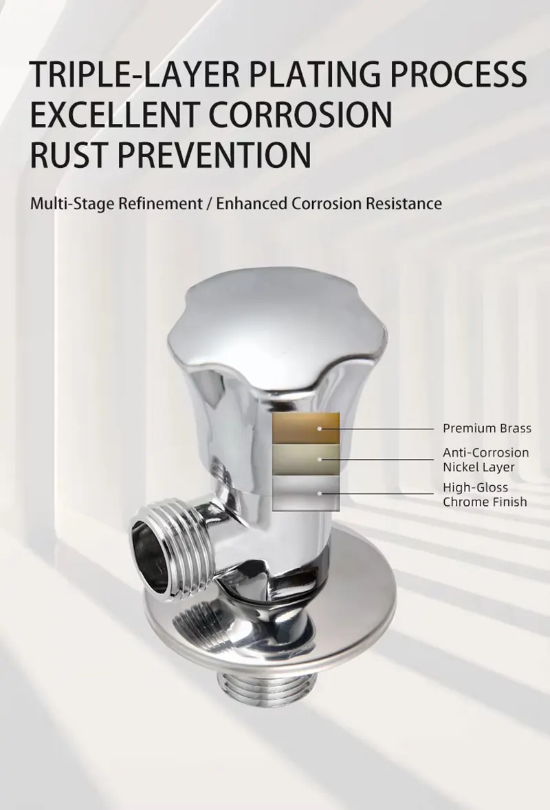 Polished Chrome Angle Valve