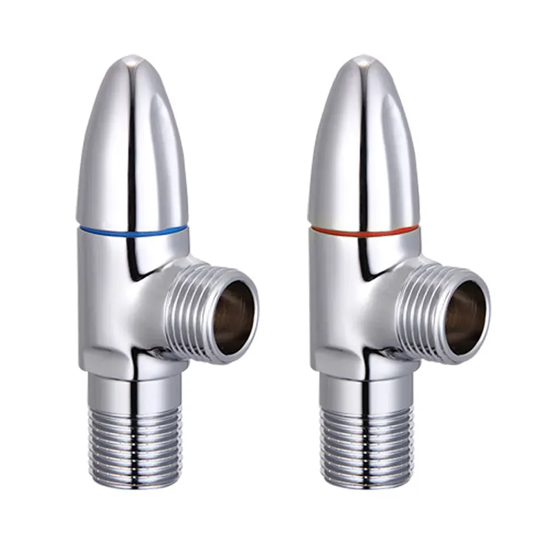 Injap Sudut Loyang Biru Merah